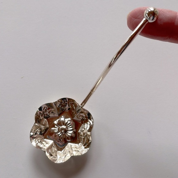 VTG Queen Anne Serving Dish With Silver Tray - Picture 9 of 10